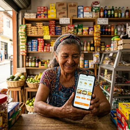 Comerciante de Medellín personalizando su sitio web gratis sin comisiones